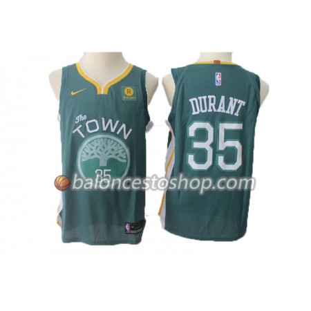 Camiseta Hombre NBA Golden State Warriors Kevin Durant 35 Nike 2017-18 Verde Swingman Camiseta Hombre NBA Golden State Warriors Kevin Durant 35 Nike 2017-18 Verde Swingman